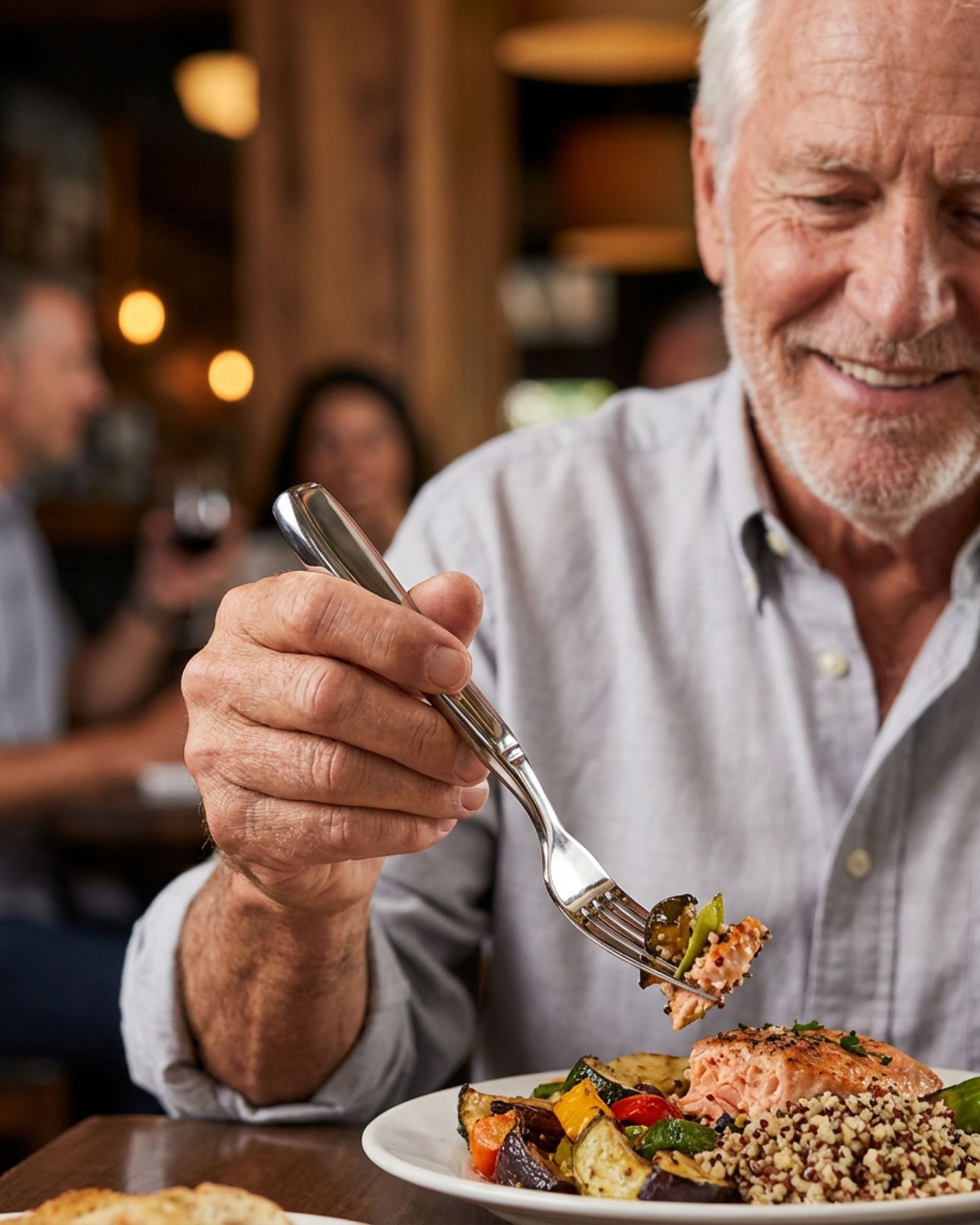 BaseSmall 7 oz Weighted Utensil Set – Stabilizing Cutlery for Hand Tremors & Arthritis