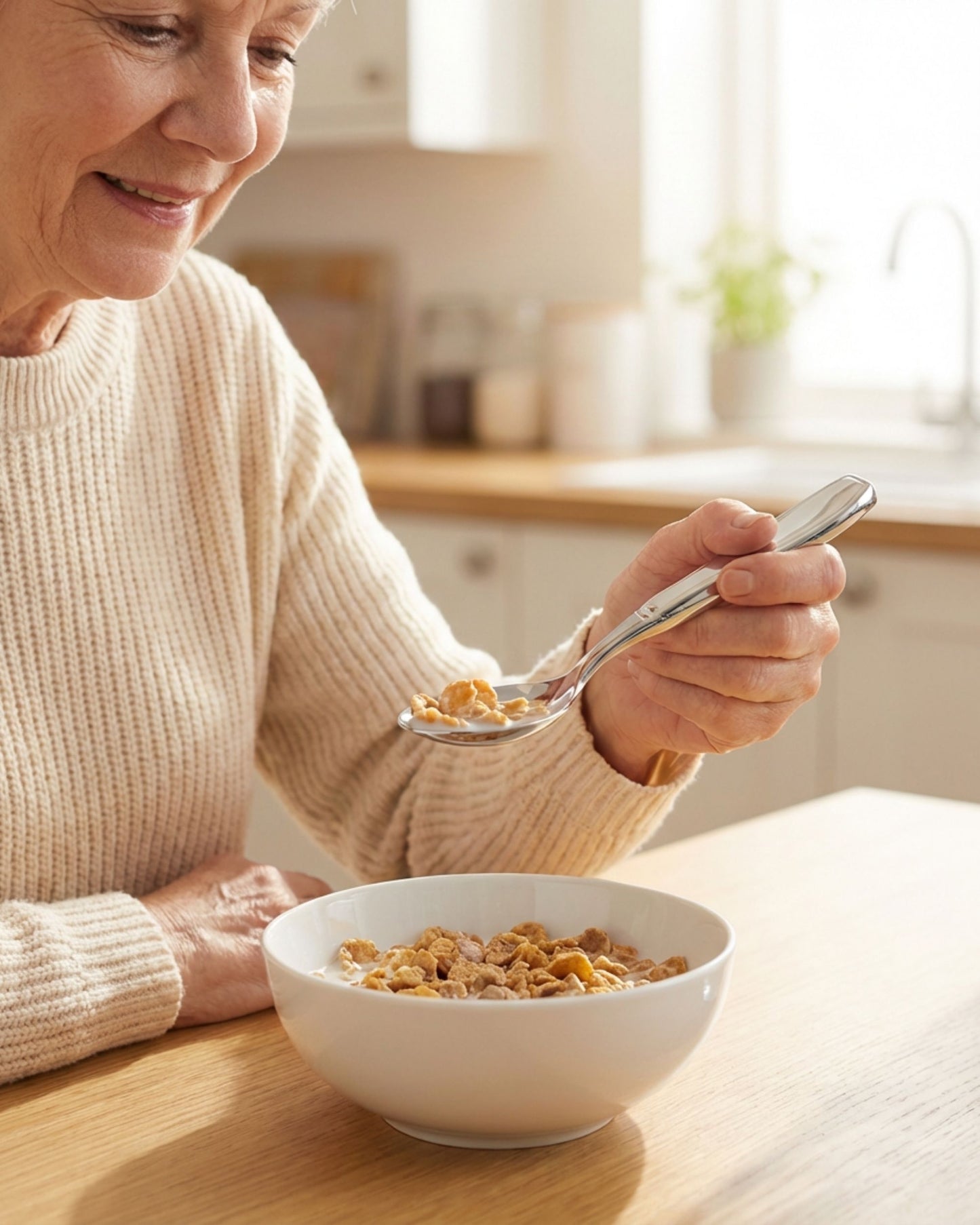 BaseSmall 7 oz Weighted Utensil Set – Stabilizing Cutlery for Hand Tremors & Arthritis