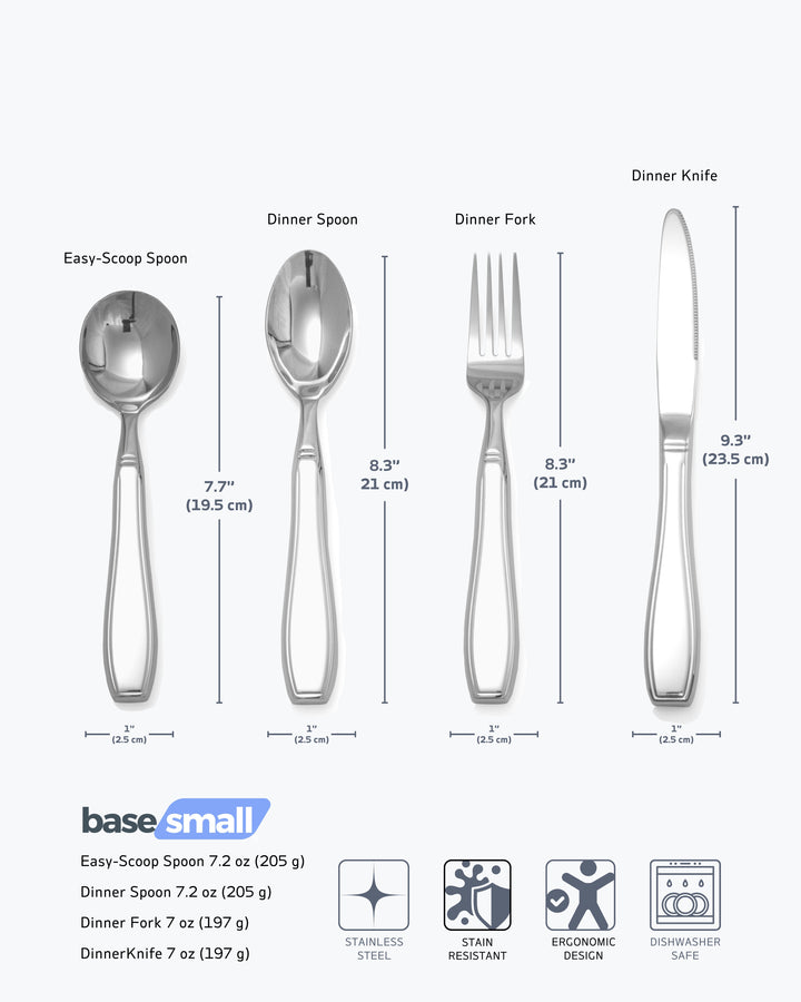 4-Piece Weighted Utensils for Tremors and Parkinsons (7 oz Each)